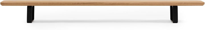 Oakywood Monitorständer für 2 PC-Monitore, 105 x 23 cm (41,3" x 9"), aus Massivholz (Eiche oder Nuss