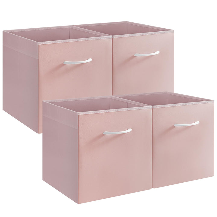 StorageWorks Aufbewahrungswürfel, Aufbewahrungsboxen mit Griff, Würfel Aufbewahrungskorb für Regale,