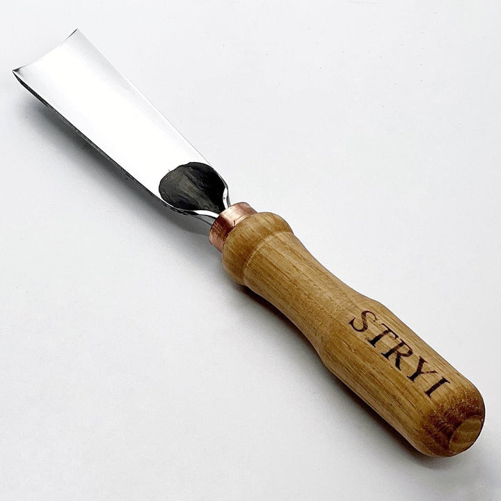 STRYI Profi Holzschnitzwerkzeug – Hohleisen Profil #5 – Handgeschmiedet, 30 mm – Premium Schnitzmeis