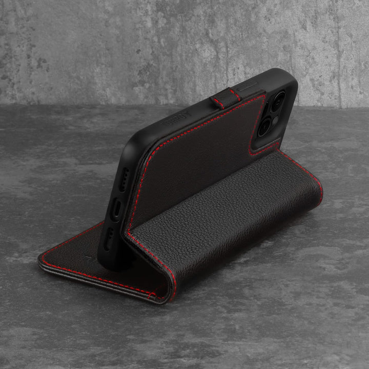 TORRO Handyhülle Kompatibel Mit Apple iPhone 12 Pro Max - Hochwertige Lederhülle Mit Kartenfächern U