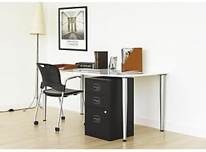 Bisley Home Beistellschrank PFA, 4 Universalschubladen, Metall, 696 Verkehrsweiss, 40 x 41.3 x 67.2