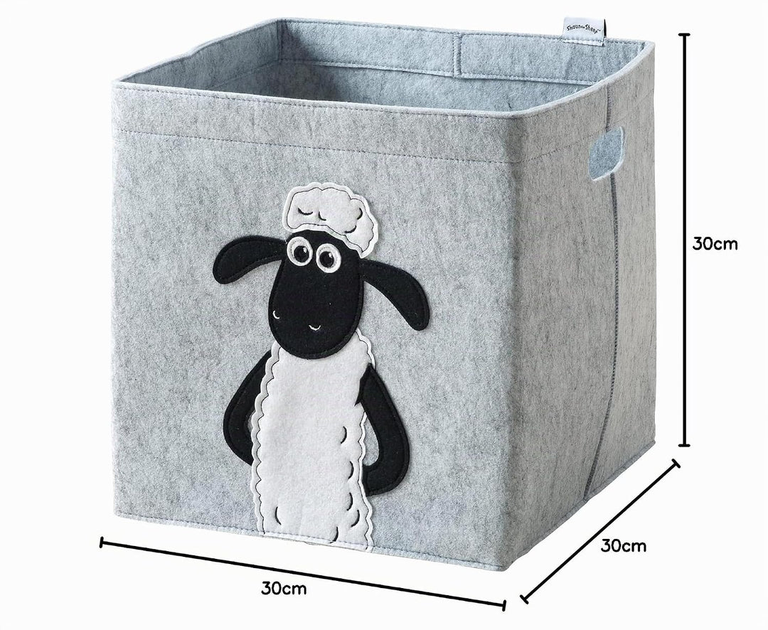 meets Shaun das Schaf Aufbewahrungsbox für Kinder – Filz-Box mit dem kultigen Schaf zum Verstauen vo