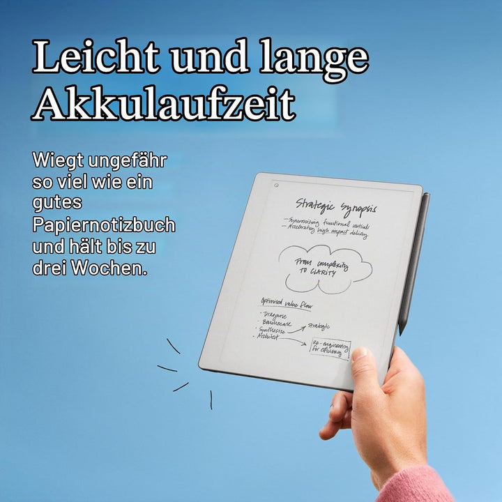 reMarkable Paper Pure Bundle – Paper Tablet mit 10,3-Zoll-Schwarz-Weiss-Display – Digitales Notizbuc