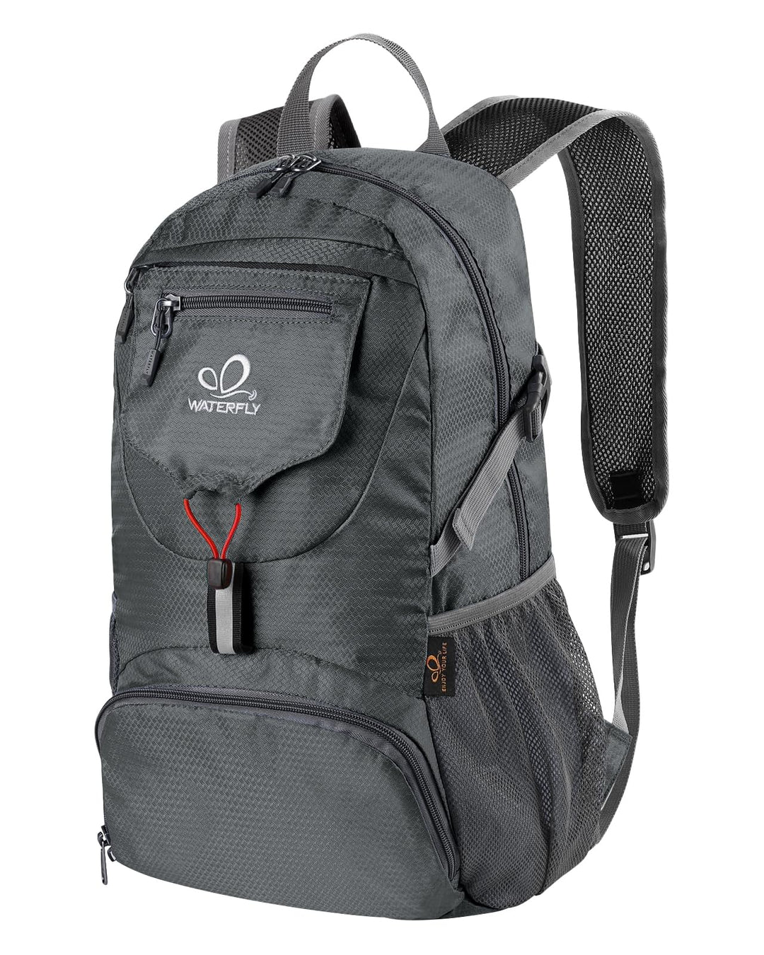 WATERFLY Ultraleicht Faltbar Klein Rucksack: 20L Leicht Packable Wanderrucksack Tagesrucksack Trekki
