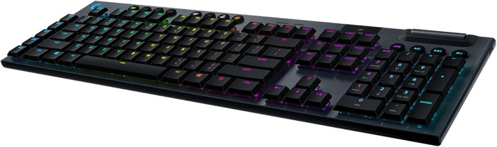 Logitech G915 LIGHTSPEED kabellose mechanische Gaming-Tastatur, Clicky GL-Tasten-Switch mit flachem