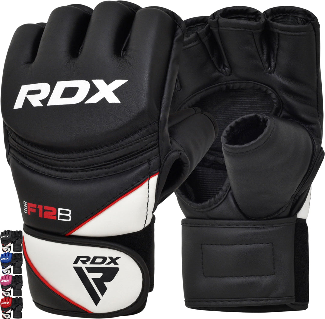 RDX MMA Maya Hide Handschuhe, Leder, Training, Kampfkunst, Boxsack, Kampf, Sparring, Kickboxen L Sch