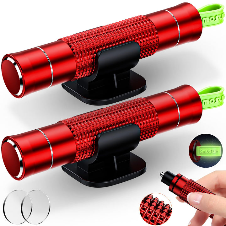 Verbessert Gurtschneider Notfallhammer Mini, 2 In 1 Safety Nothammer Auto mit Gurtschneider, Tragbar