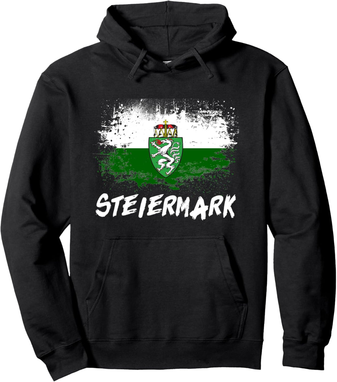 Steiermark Wappen Flagge Für Einen Urlauber Wanderer Pullover Hoodie