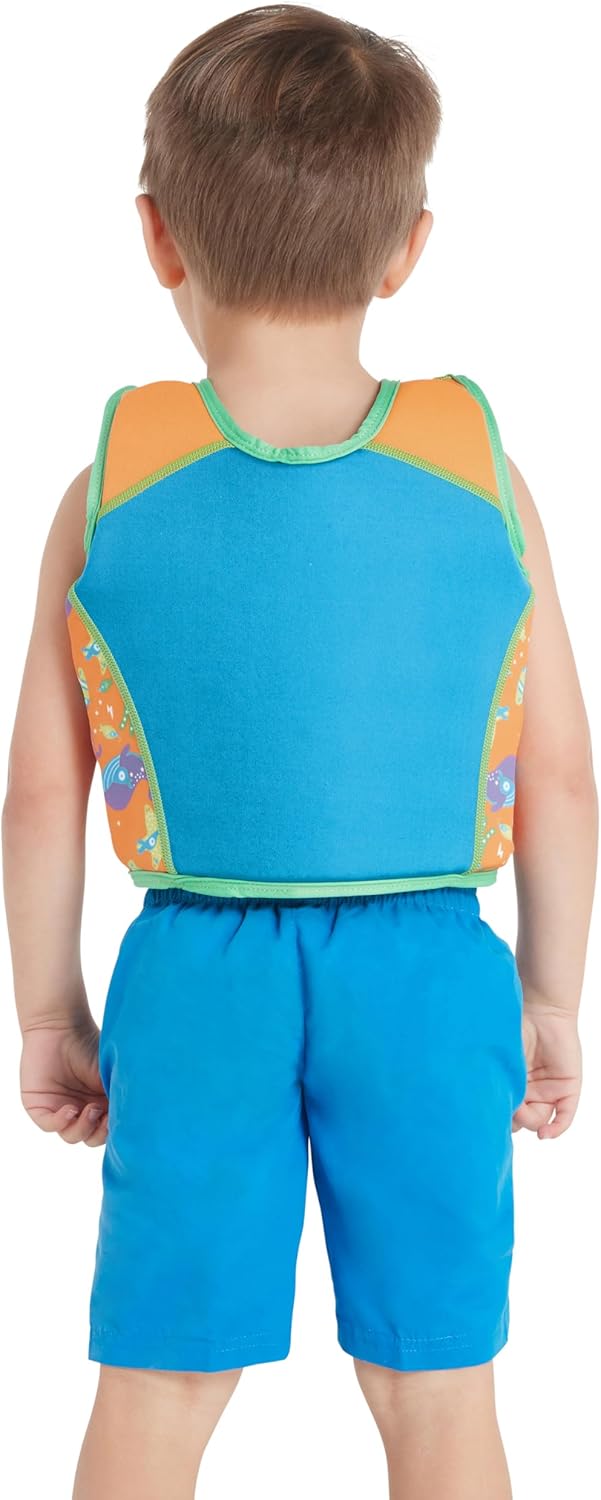 Zoggs Kinder Swimsure Jacket Schwimmjacke 4-5 Years/18-25 kg Bright Blue / Orange, 4-5 Years/18-25 k