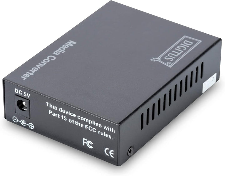 DIGITUS Medienkonverter - Multimode - Fast Ethernet - RJ45 / SC - 1310nm Wellenlänge - Bis 2km - Sch