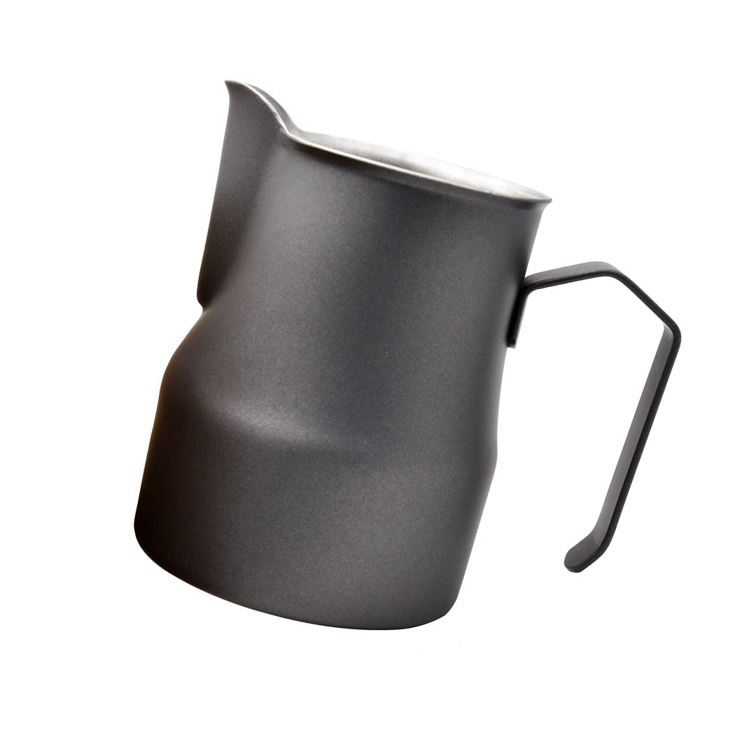 1 Stück Milchschaumkrug, Pitcher Krug Edelstahl, Schaumbecher für Kaffee und Latte Art, Schäumende M
