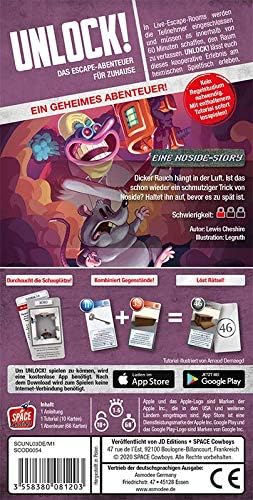 Asmodee, Unlock! – Eine Noside-Story, Familienspiel, Deutsch a. Eine Noside-Story 3. Secret Adventur