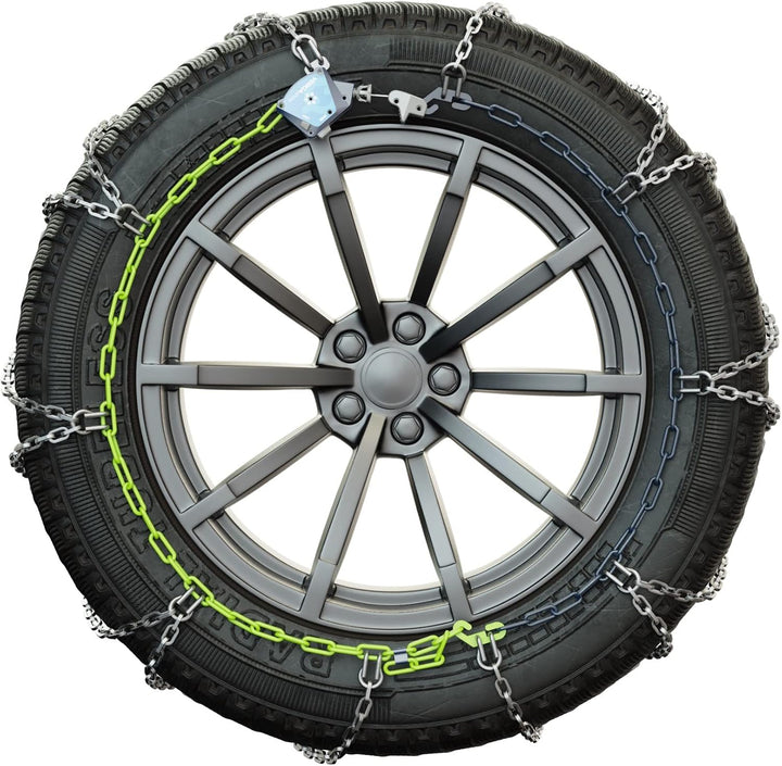 Veriga SG9-050 STOP&amp;GO CAR 9mm Schneeketten Satz (1 Paar= 2 Stück) automatische Spannung für PKW 439