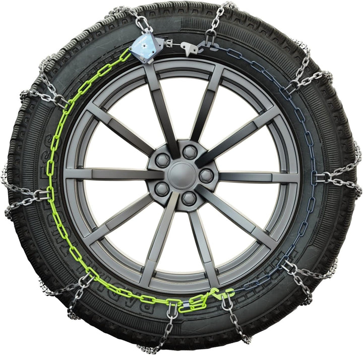 Veriga SG9-070 STOP&amp;GO CAR 9mm Schneeketten Satz (1 Paar= 2 Stück) automatische Spannung für PKW 430