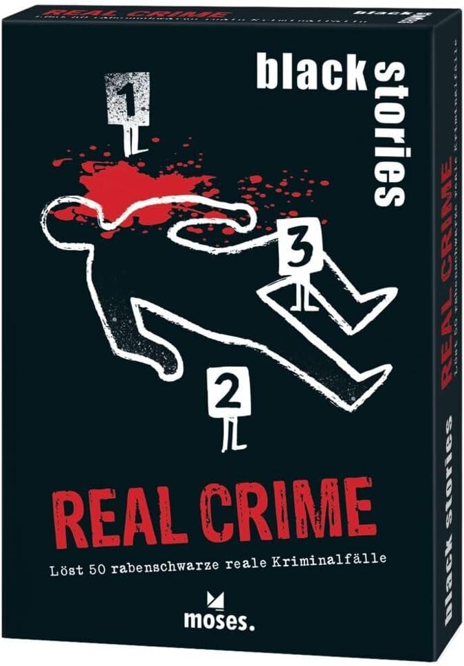 moses. 105442 black stories Real Crime Edition, 50 rabenschwarze Rätsel rund reale Kriminalfälle, Oh