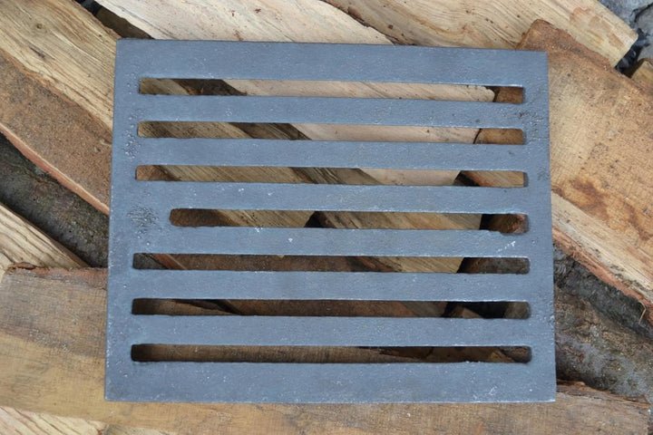 SEZAM 25,5 x 21 cm Gussrost Ofenrost Ascherost Gussrost verschiedene Durchmesser, Kaminrost passend