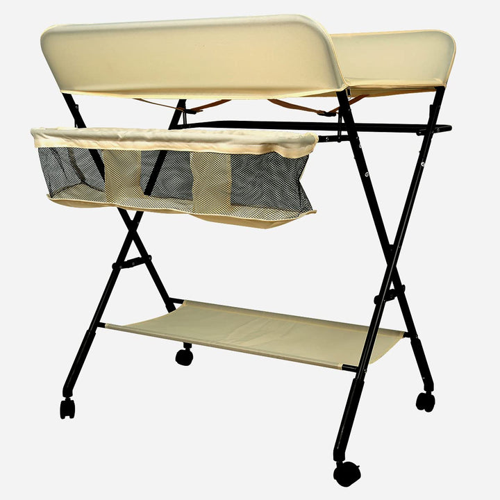 Wickeltisch Klappbar, Höhenverstellbare Wickelkommode, Traglast bis 25 kg, Anwendbare Mütter Höhe: 1