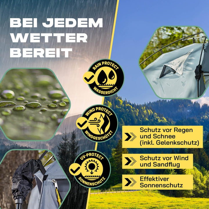 LUMALAND Premium Duschzelt | Toilettenzelt für Indoor &amp; Outdoor | Mobiles Umkleidezelt &amp; Lagerzelt |