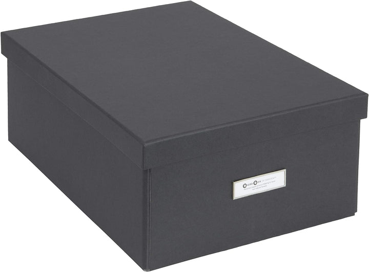 Bigso Box of Sweden Katia Faltbare Aufbewahrungsbox mit Etikettenrahmen zur einfachen Identifizierun