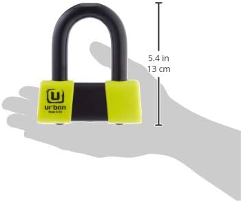URBAN U75+10.120L Vorhängeschloss, Mini U 18 mm, hohe Sicherheit, zugelassen von Sra und Kette 10 mm