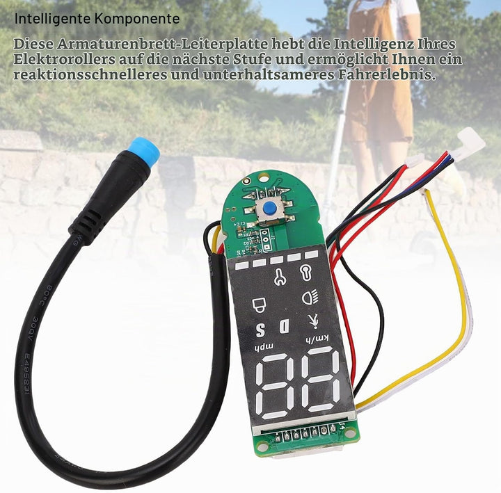 Elektroroller Dashboard für Xiaomi M365 Pro/Pro 2/1S, Klare Datenanzeige E-Scooter Bluetooth Armatur