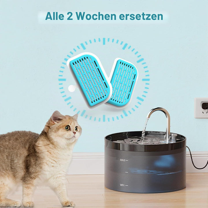 GIOTOHUN Katzenbrunnen Filter Katzen Trinkbrunnen: 24 Filters für Katzenbrunnen - 12 Aktivkohlefilte