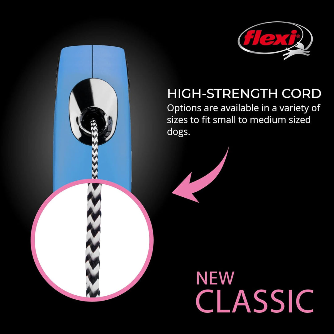 FLEXI® Klassische einziehbare Hundeleine, ergonomisch, langlebig und verhedderungsfrei, für Hunde bi