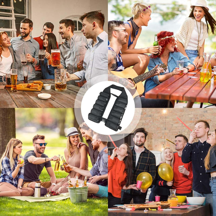 Biergürtel 12 Taschen,Bier Holster Weste,Biergürtel Bierhalter,Biergürtel Bierholster,biergürtel Wes