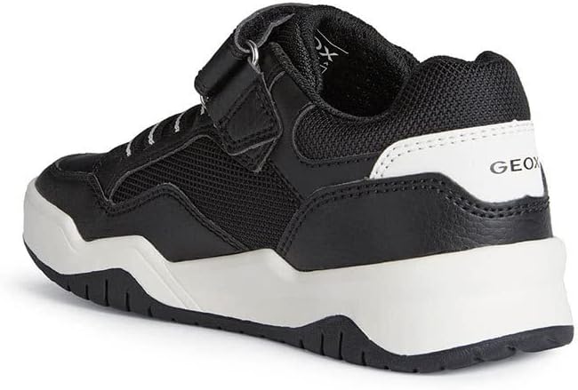 Geox Jungen J Perth Boy B Sneakers 31 EU Black White, 31 EU Black White