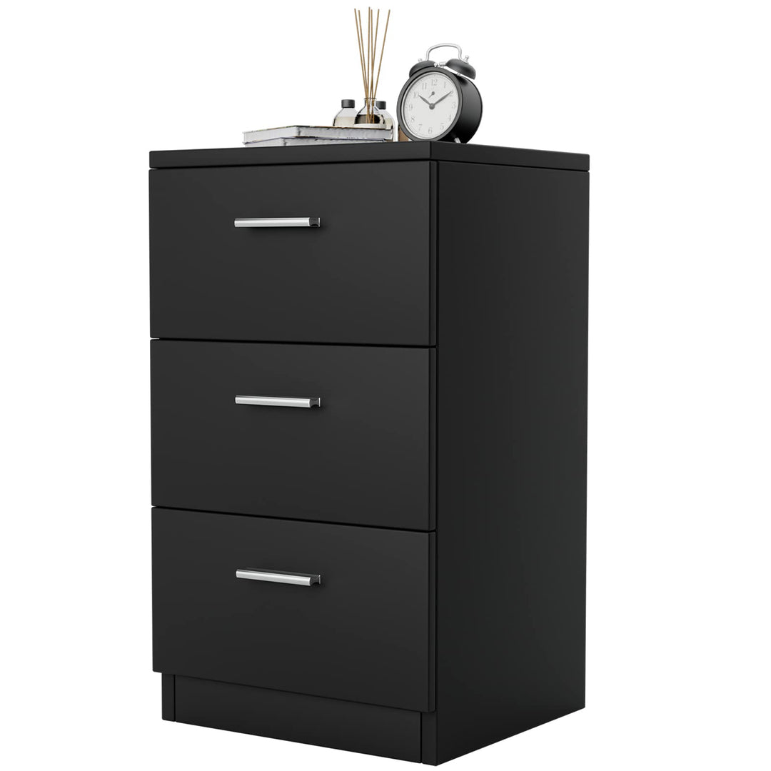 COSTWAY Nachtschrank Holz, Nachttisch für Boxspringbett, 38 x 35 x 66 cm, Nachtkommode Nachtkonsole