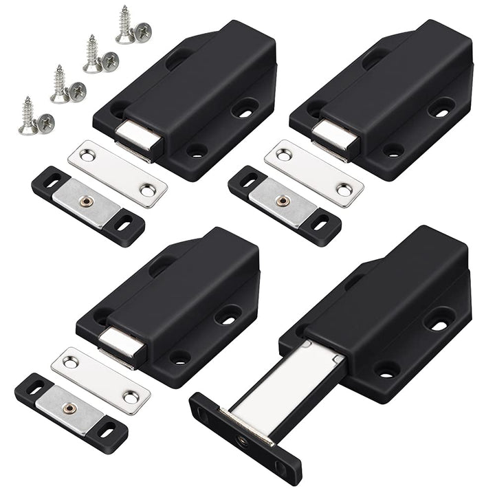 Drucktüröffner Push to Open Magnet Jiayi 4 Stück Heavy Duty Schrank Türöffner Tip On Beschlag Möbel