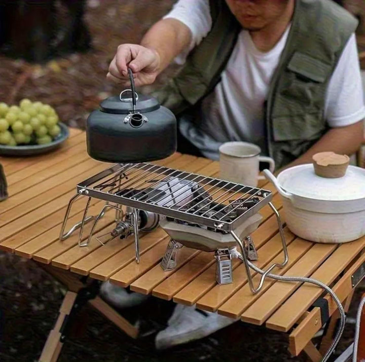 Klappbares Grillrost Stahl verzinkt, Backpack, Camping, Reisegrill, Outdoor, Bushcraft, Angeln, Gril