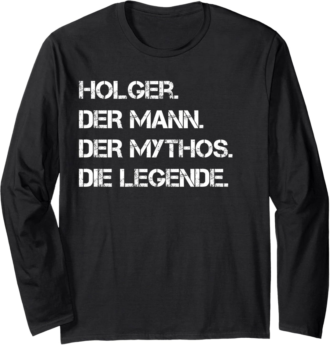 Holger Vorname Geburtstag Weihnachten Langarmshirt
