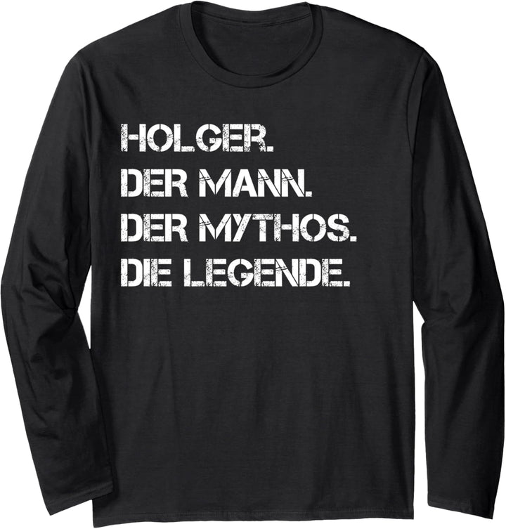 Holger Vorname Geburtstag Weihnachten Langarmshirt