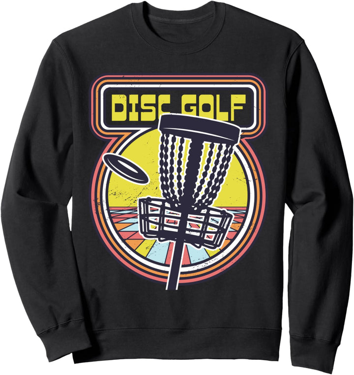 Frisbee Disc Golf Basket Player Flying Disc Outdoors Sweatshirt
