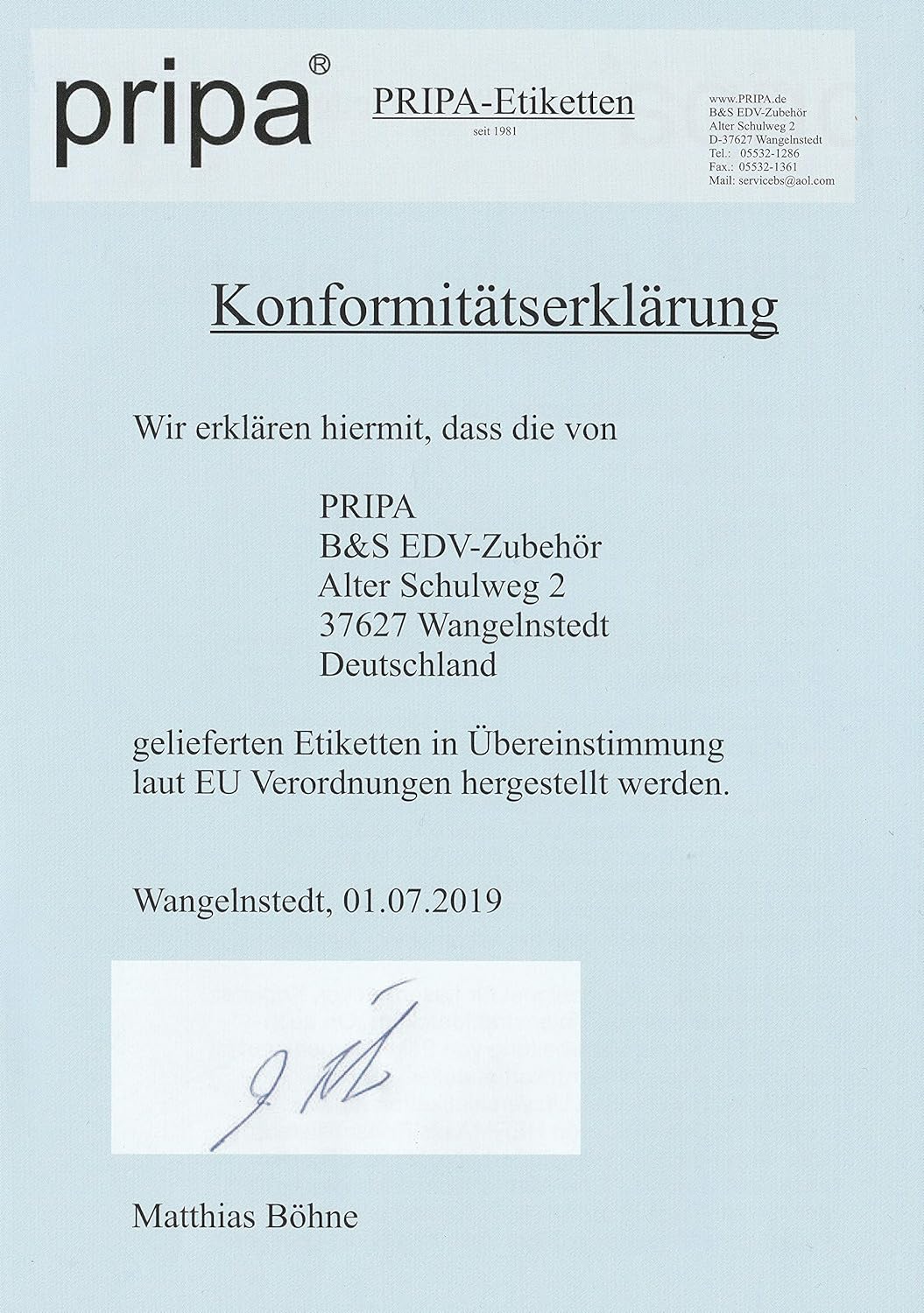pripa Universal Etiketten 210 x 148 mm - 500 Blatt Grosspackung DIN A4-1000 selbstklebende bedruckba