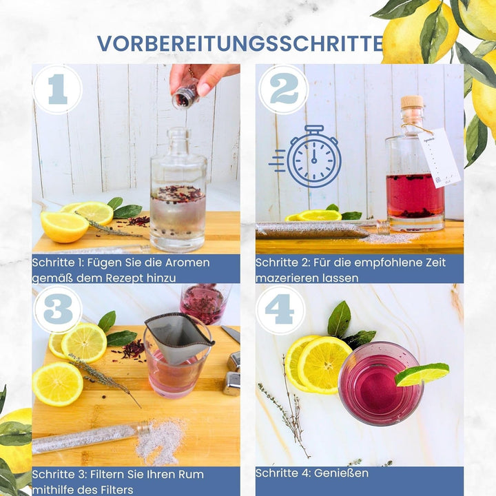 L&G® Entdecker-Set für DIY Gin mit einzigartigen Gewürzen - Exklusives Box Set für Männer/Frauen, Or