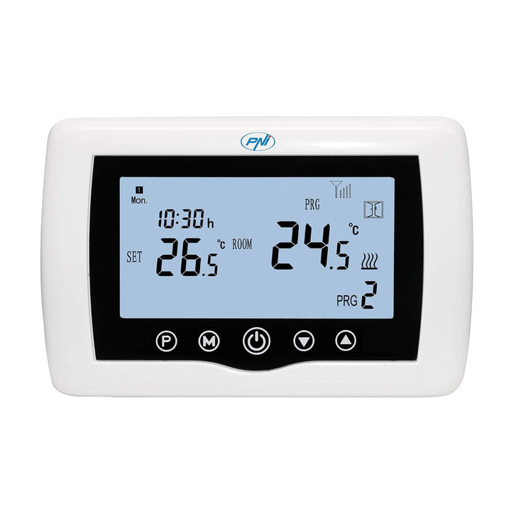 Smart Thermostat PNI CT36 drahtlos, mit WiFi, Internetsteuerung, für Wärmekraftwerke, APP TuyaSmart