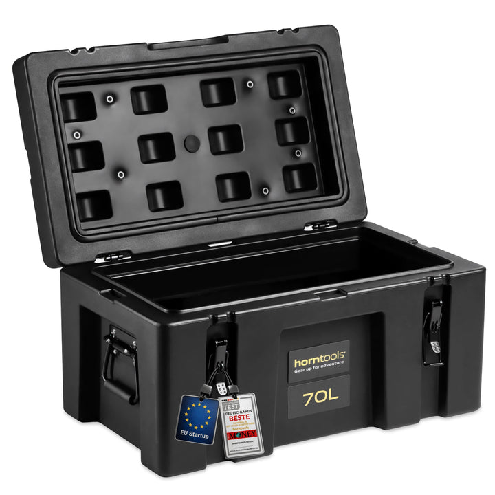 Horntools Transportbox wasserfest, stapelbar, 70 Liter, aus 3,6 mm dickem Polyethylen, extra Starke