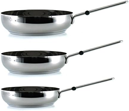 12-teilig Edelstahltopfset mit Antihaftbeschichtung und Glasdeckel