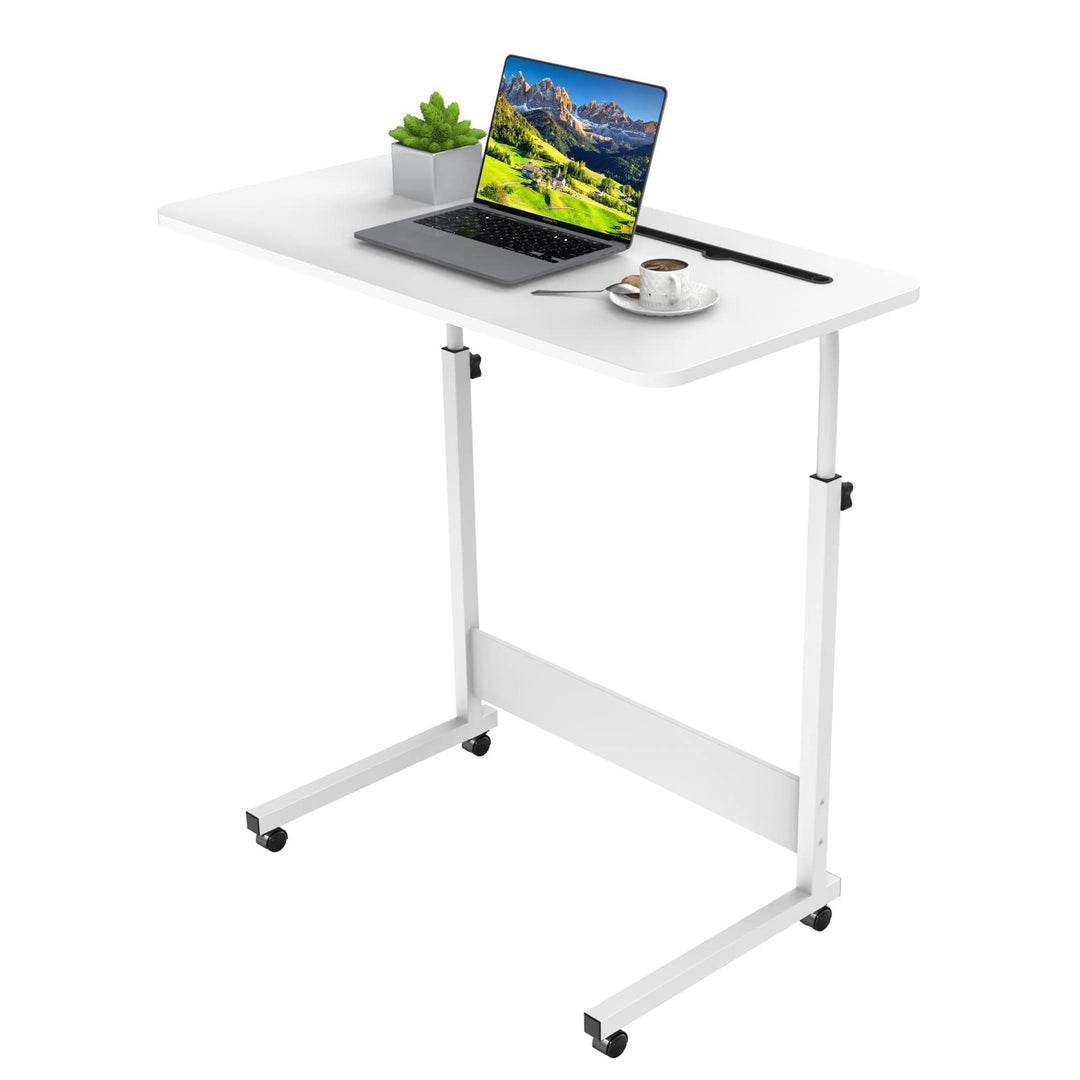 PIPIPOXER 80x40cm Laptoptisch höhenverstellbarer Schreibtisch Computertisch mobiler Laptop Schreibti