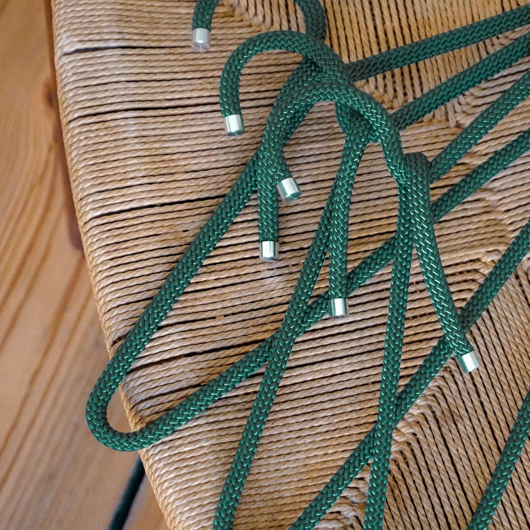 Peppermint Products Rope Hanger | 3er Textil-KLEIDERBÜGEL-Set aus Seil | Rutschfester Designer-Bügel