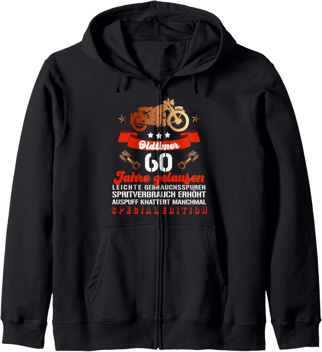 Retro 60 Jahre geburtstagskarte 60 retro Kapuzenjacke