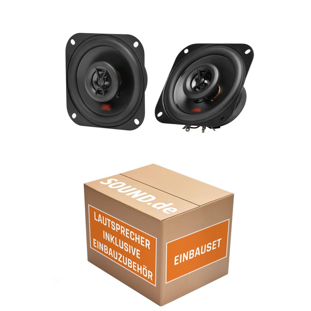 Lautsprecher Boxen Einbauset passend mit JBL Stage2 424 | 2-Wege | 10cm Koax Auto Einbauzubehör für