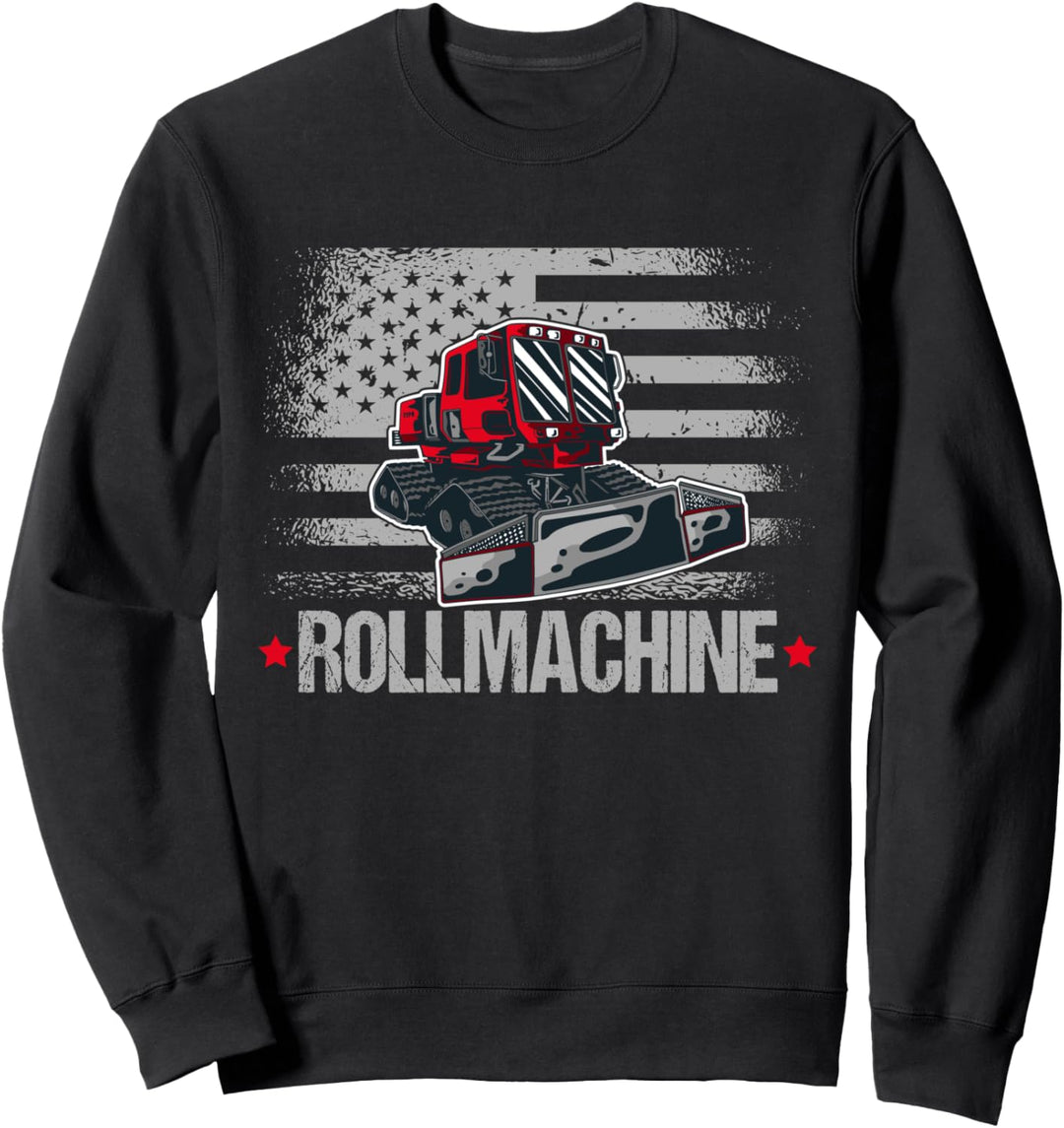 Rollmachine Pistenraupe Pistenbully Wintersport Sweatshirt