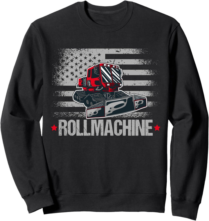 Rollmachine Pistenraupe Pistenbully Wintersport Sweatshirt