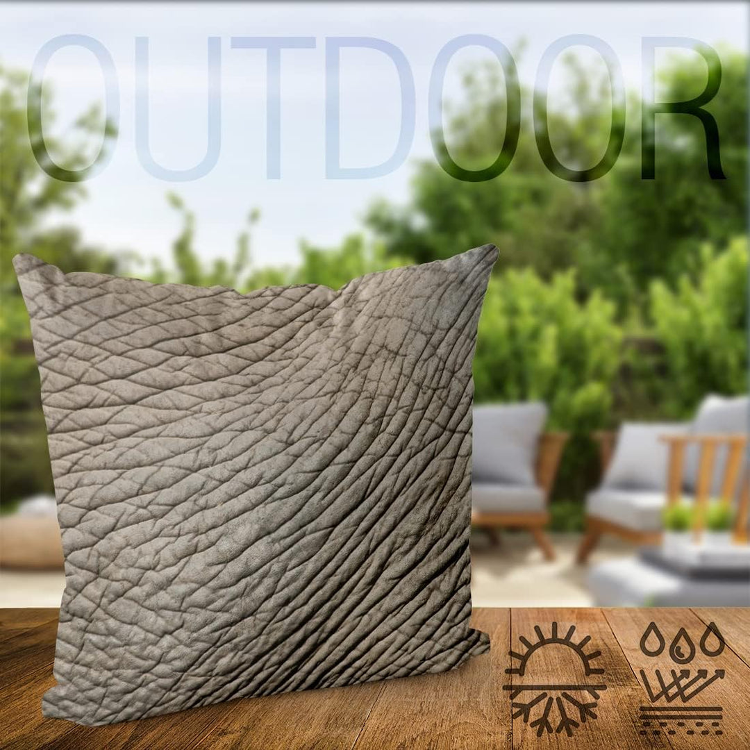 VOID Elefant Elefantenhaut-Druck Kissenbezug Kissenhülle Sofakissen Kissen Deko Outdoor-Kissen Dekok