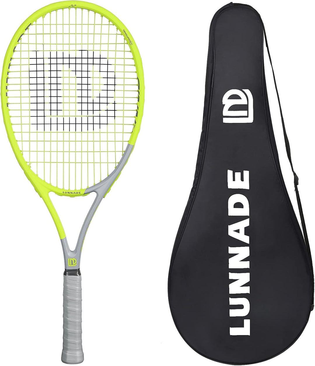 LUNNADE Tennisschläger für Erwachsene, 27 Zoll Leicht Tennisschläger mit Hülle, Geeignet für Damen H
