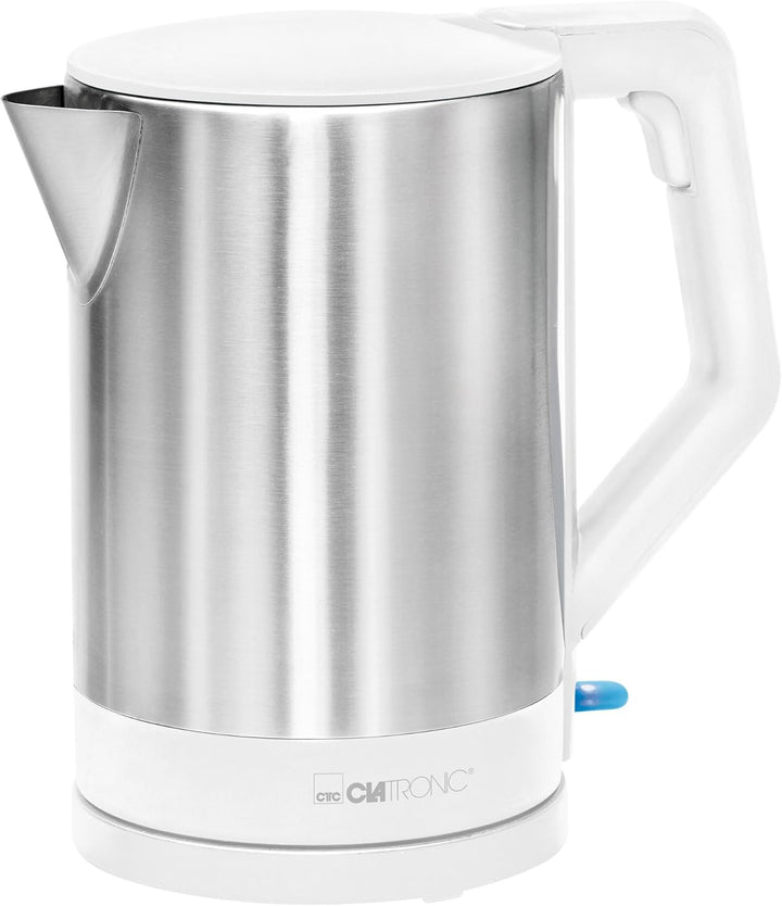 Clatronic® Wasserkocher | 1.5 Liter Füllmenge | Sicherheitsklappdeckel | 2200 W Leistung | verdeckte