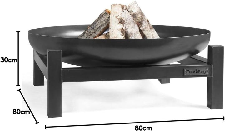 Cook King Panama Feuerschale Ø80cm - BBQ Feuerschalen für den Garten - Feuerstelle Outdoor & Feuerto